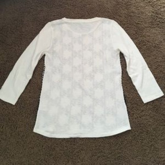 J.Crew Embroidered 3/4 Sleeve Top - Picture 10 of 10